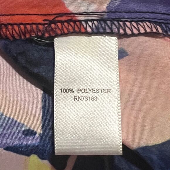 Cupio Woman Multicolor Floral Hi-Lo Blouse Tunic Plus Size 1X EUC - Picture 6 of 7